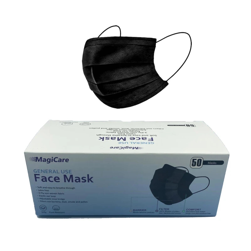 CUBREBOCA AMBIDERM 3 PLIEGOS CON ELASTICO CAJA CON 50 PIEZAS