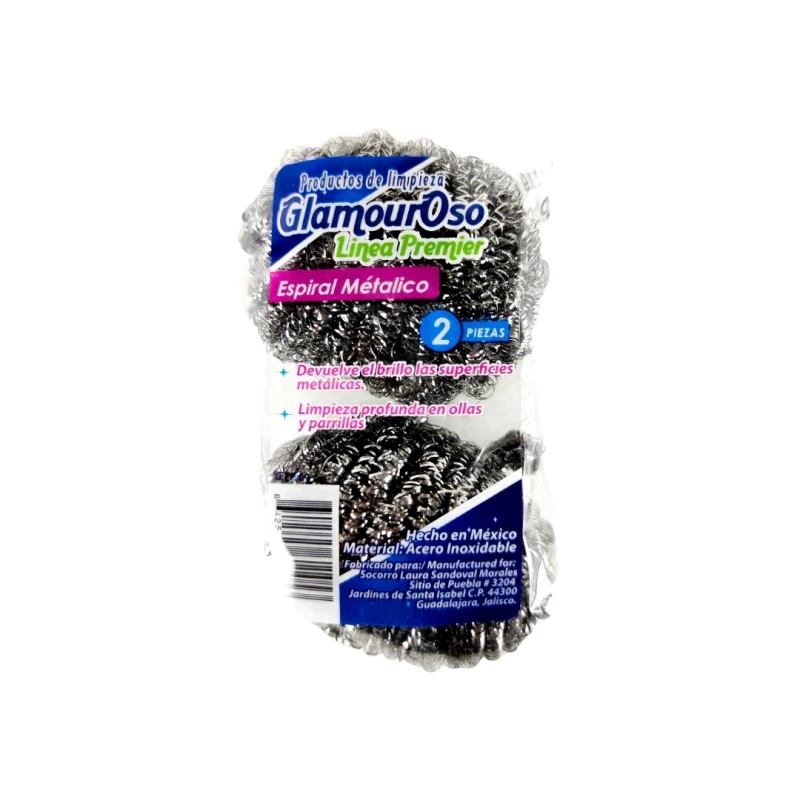 FIBRA GLAMOUROSO ACERO CON 2